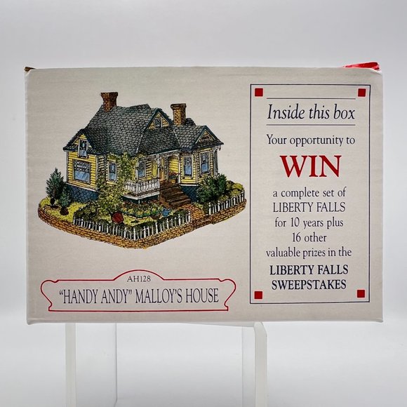 Liberty Falls HANDY ANDY MALLOYS Village HOUSE AH128 Americana Collection NEW - Picture 2 of 9
